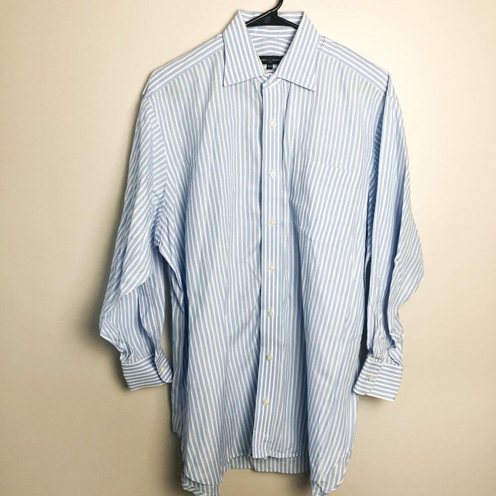 Robert Talbott Pinstripe Button Down Dress Shirt
